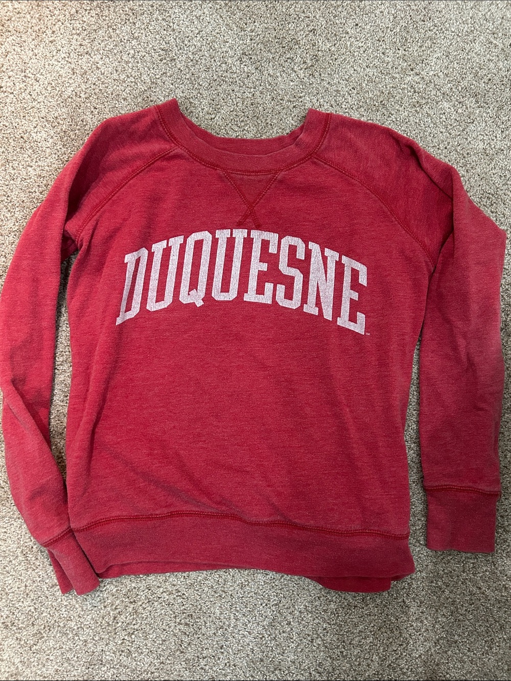 Duquesne Red Crewneck Sweatshirt - Women